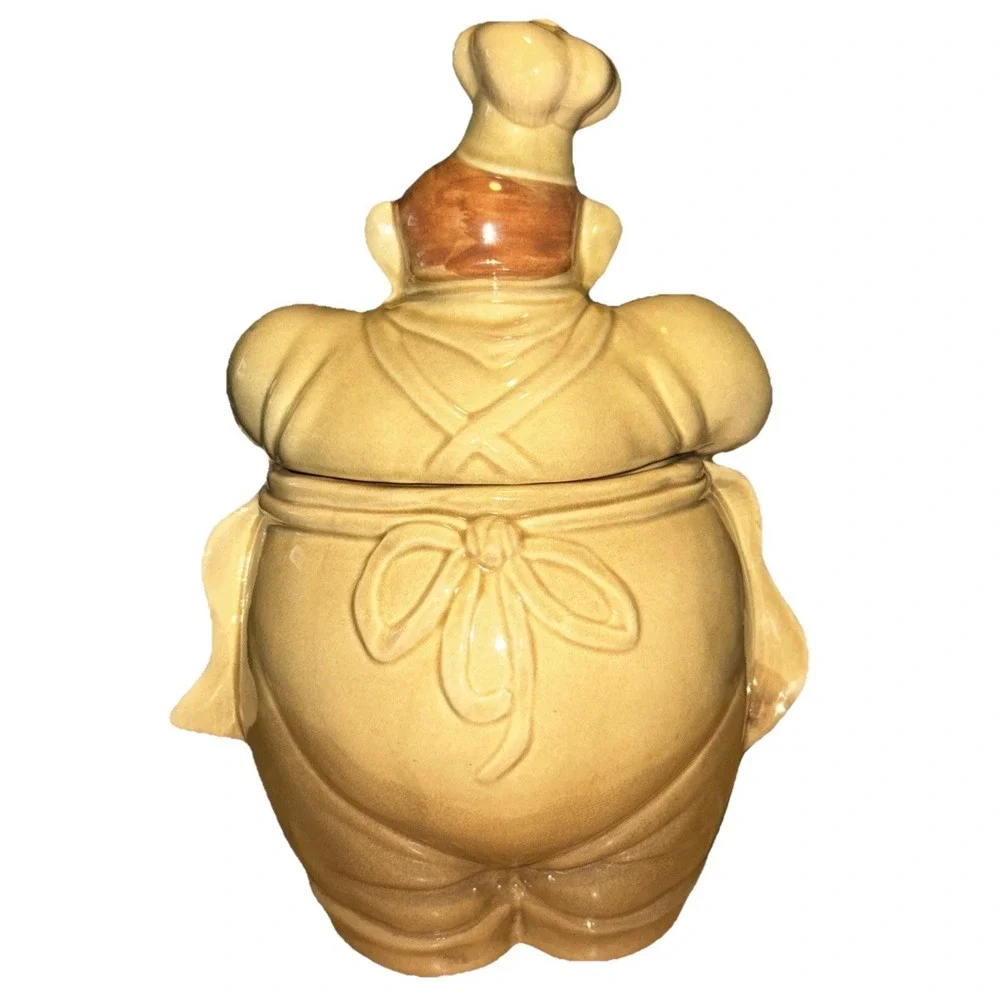 Vintage Ceramic Chef Pierre Cookie Jar by Red Wing Pottery Circa 1941 MN. USA